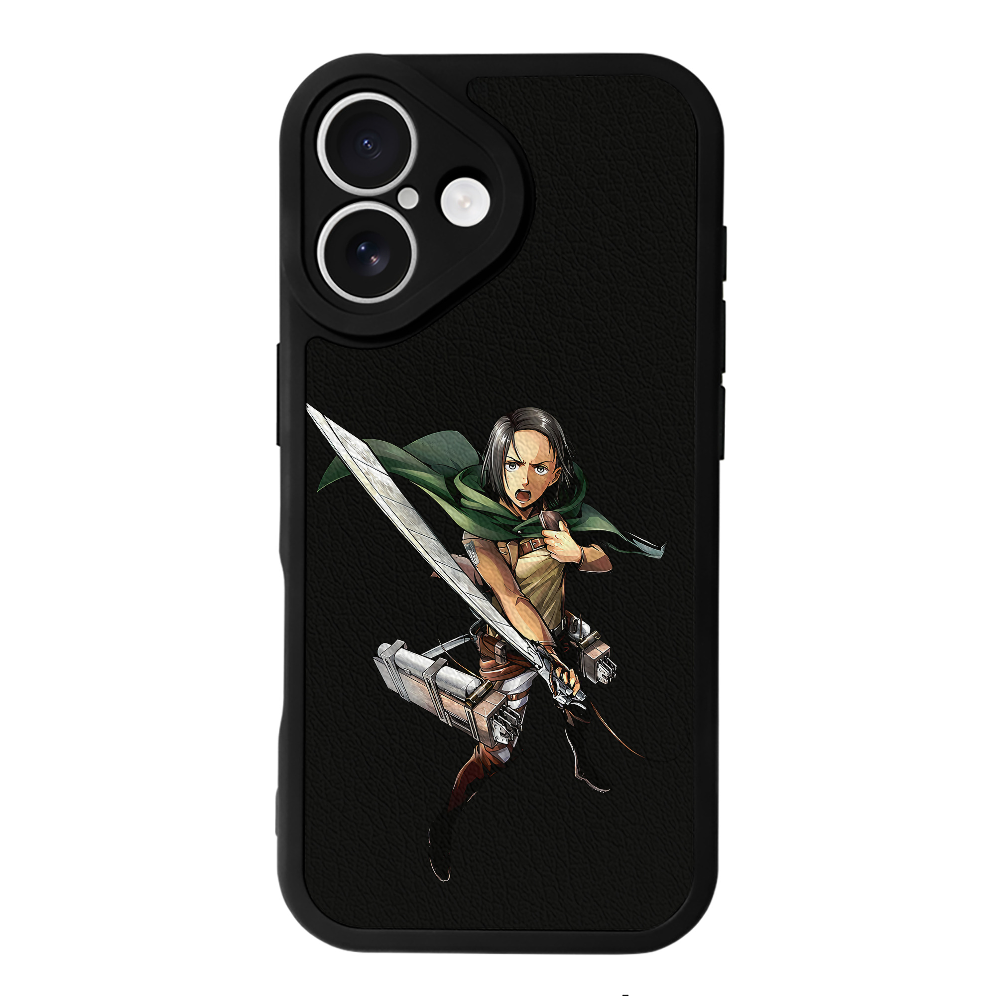 （画像用） 進撃の巨人 Attack on Titan 【iPhone 16シリーズ対応】シリコンスマホケース（レザー調） 材質：シリコン